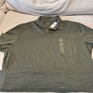 GAP Men's Dark Green Polo Shirt